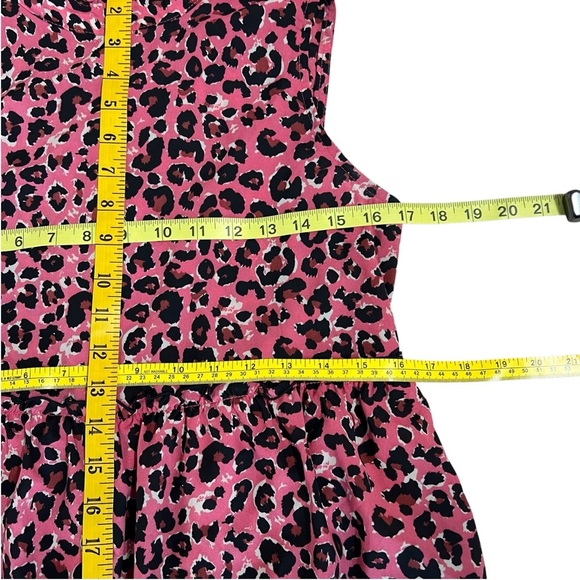 Uncle Frank Pink Leopard Print Sleeveless Dress High Neck Animal Print Size XS - Picture 6 of 12